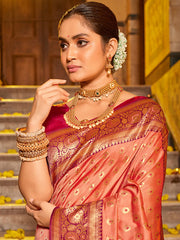 Rajwada elegance with golden zari work Banarsi Saree