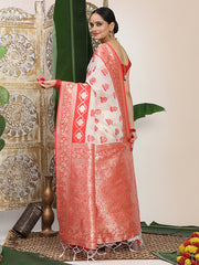 heritage hues linen cotton saree