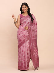 Elegant Linen Cotton Patola Saree - A Refreshing Harmony of Culture and Comfort