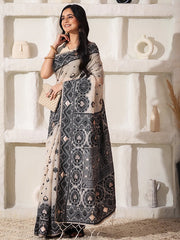desi kalam and modern canvas cotton saree