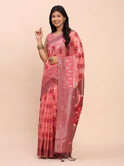 Elegant Linen Cotton Patola Saree - A Refreshing Harmony of Culture and Comfort