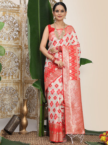 Folk in Fabric a linen cotton saree