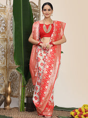 Folk in Fabric a linen cotton saree