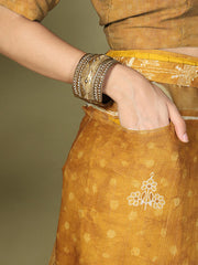 Printed Cotton Ready-to-Wear Saree with Pocket & Inner Lining | Comfortable Daily & Office Wear Saree for Women