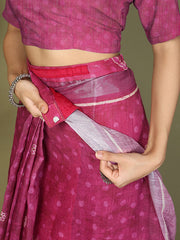 Printed Cotton Ready-to-Wear Saree with Pocket & Inner Lining | Comfortable Daily & Office Wear Saree for Women