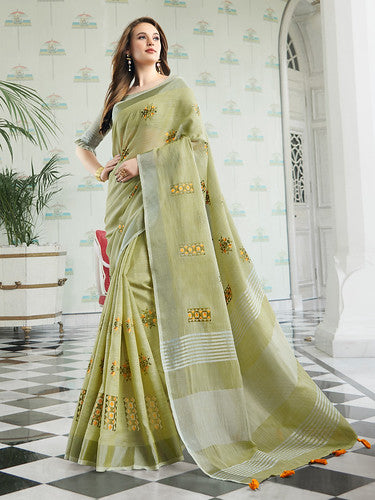 desi kalam and modern canvas cotton saree