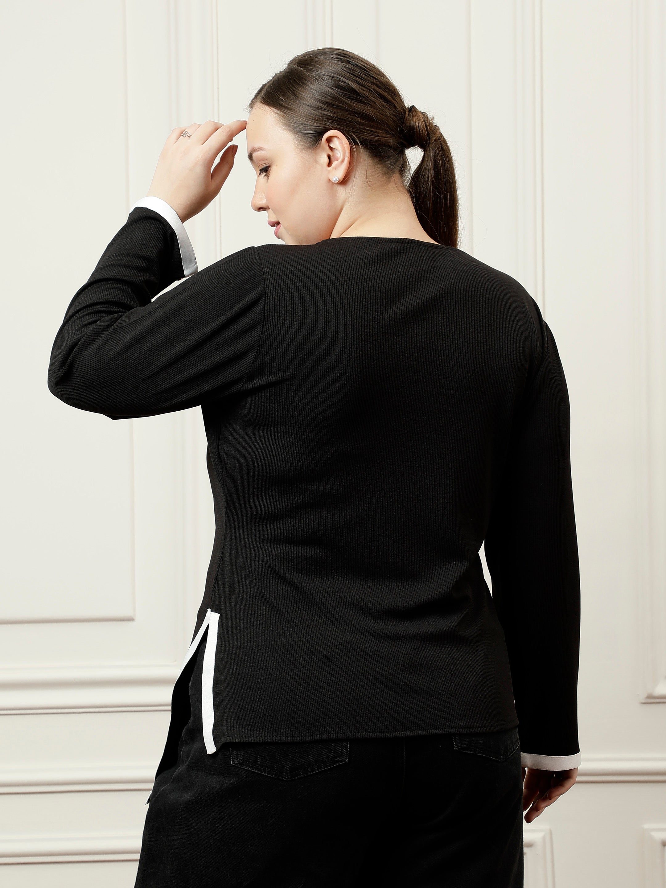 athena ample colourblocked top