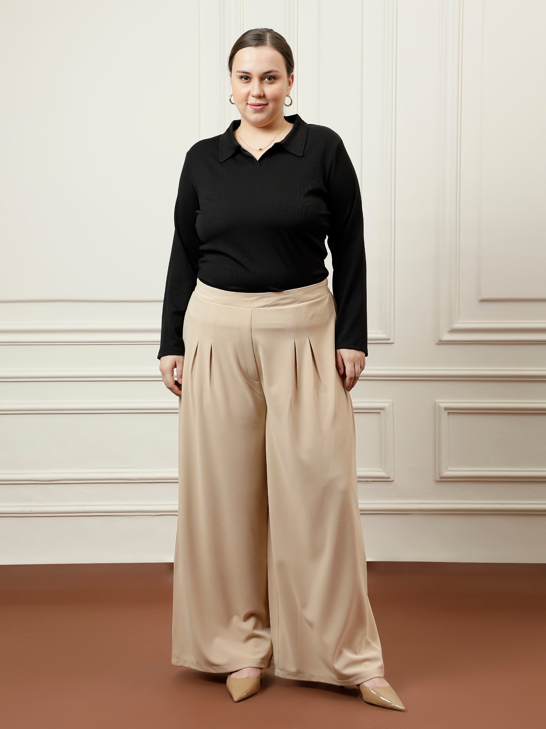 athena ample black regular blouson top