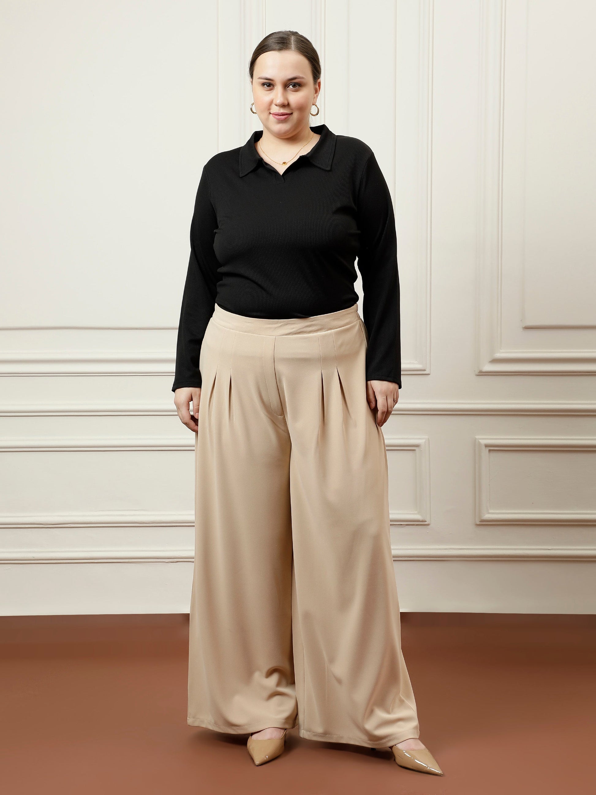 athena ample black regular blouson top