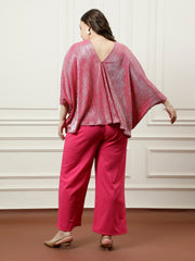 athena ample pleated top with trouser co ords
