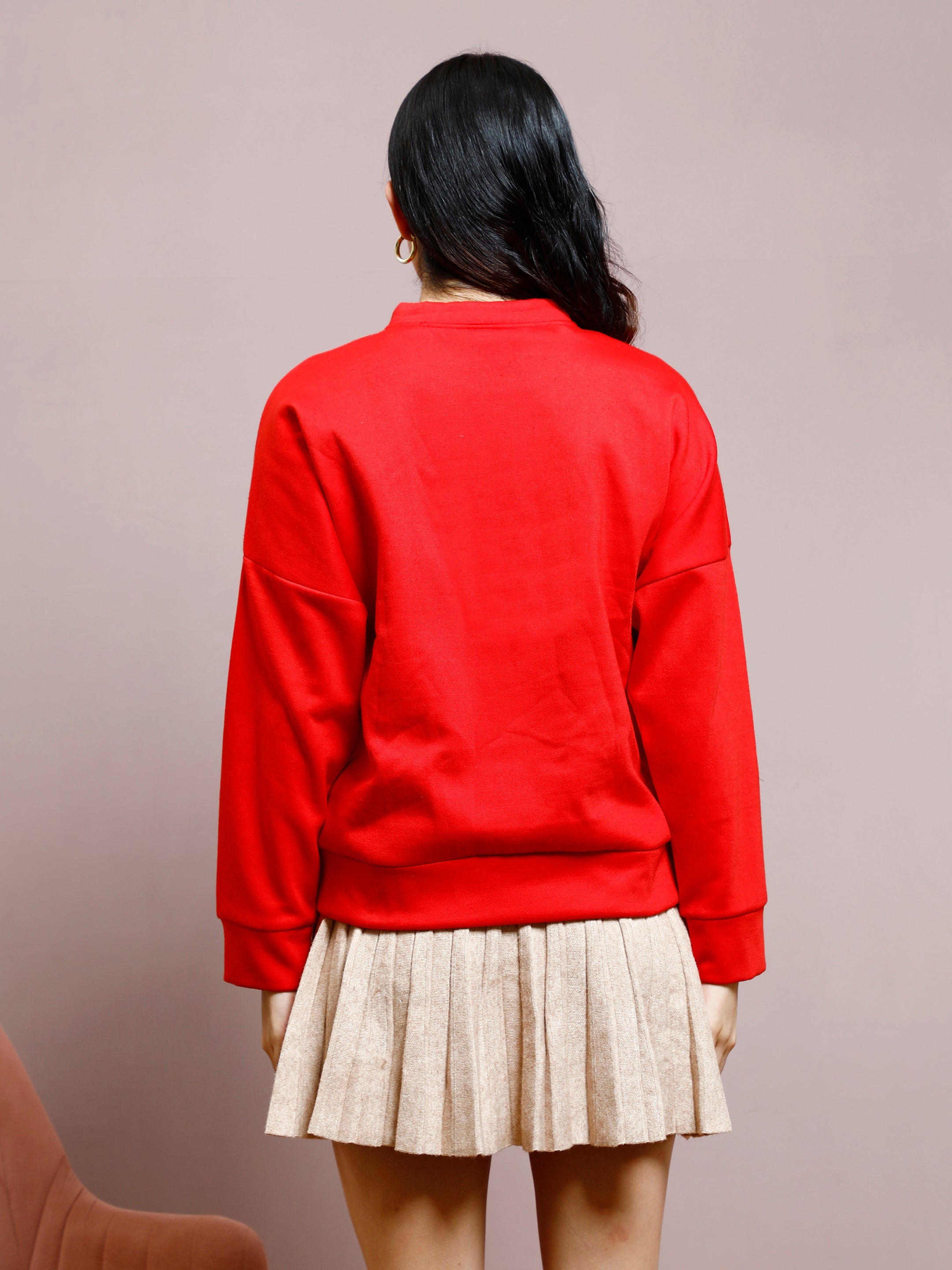 athena women embellished sequined sweatshirt