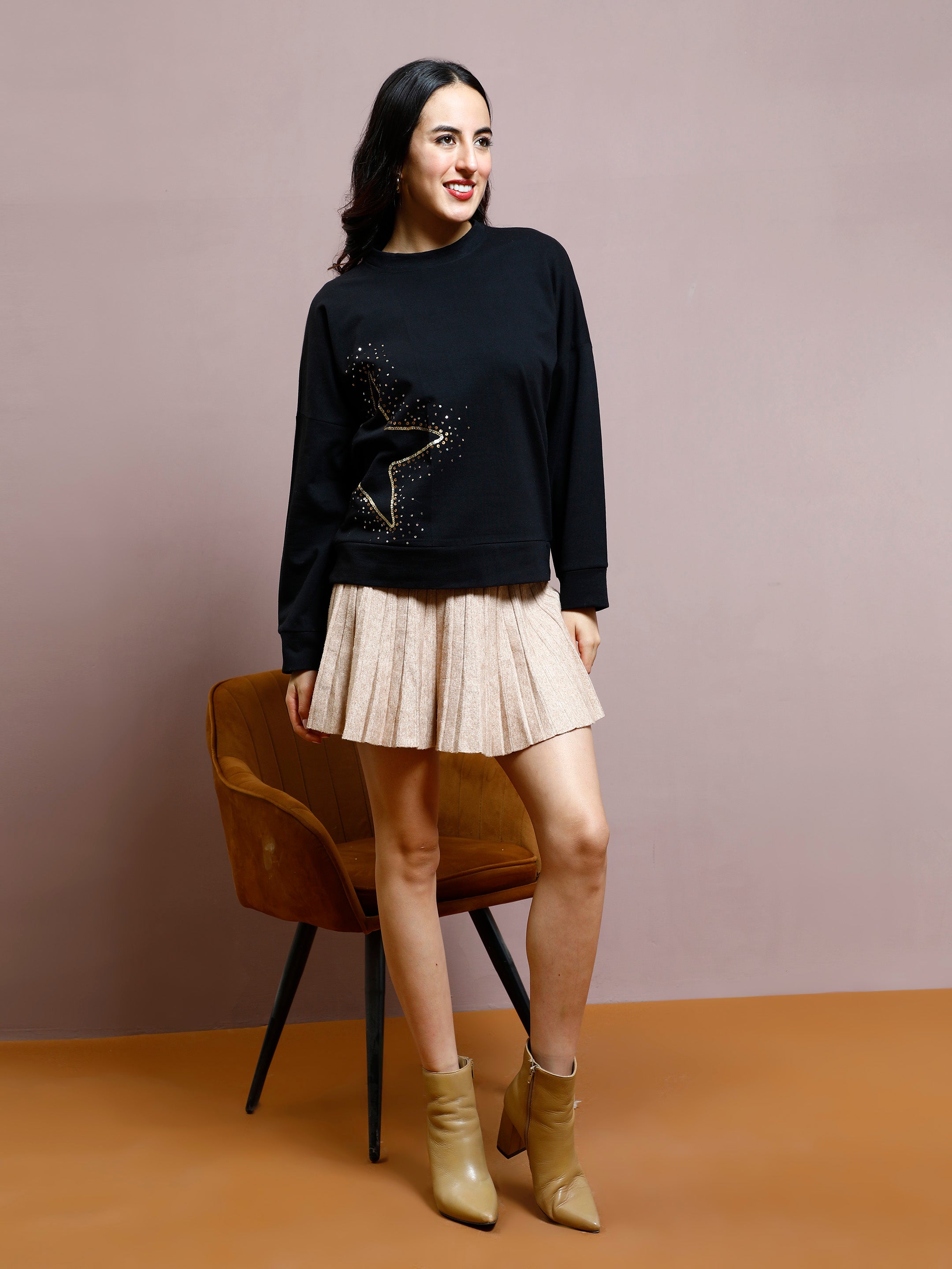 athena women embellished sweatshirt