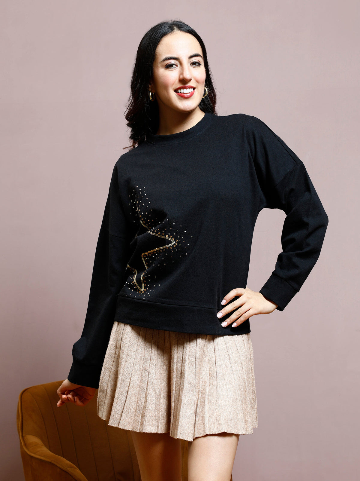 athena women embellished sweatshirt