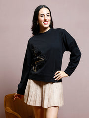 athena women embellished sweatshirt