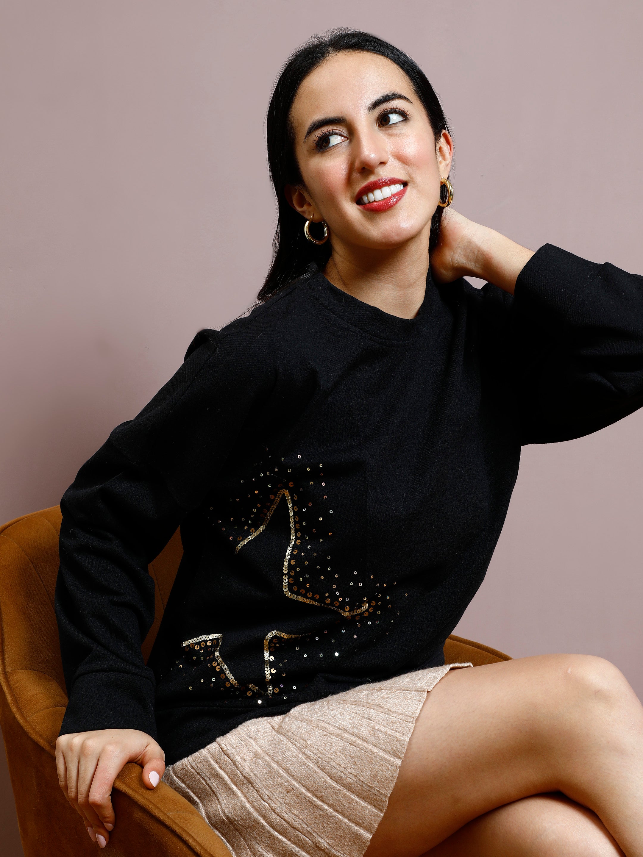 athena women embellished sweatshirt