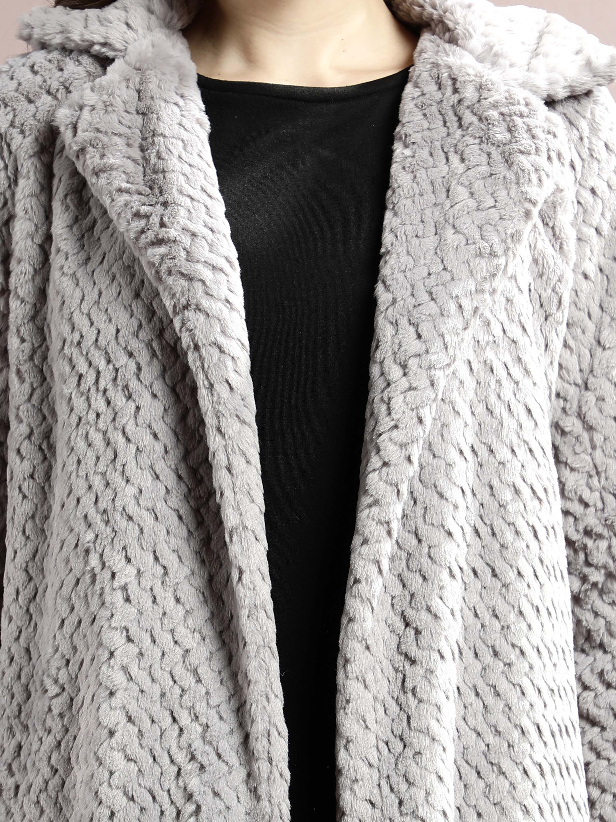 athena self design hip length overcoat 1