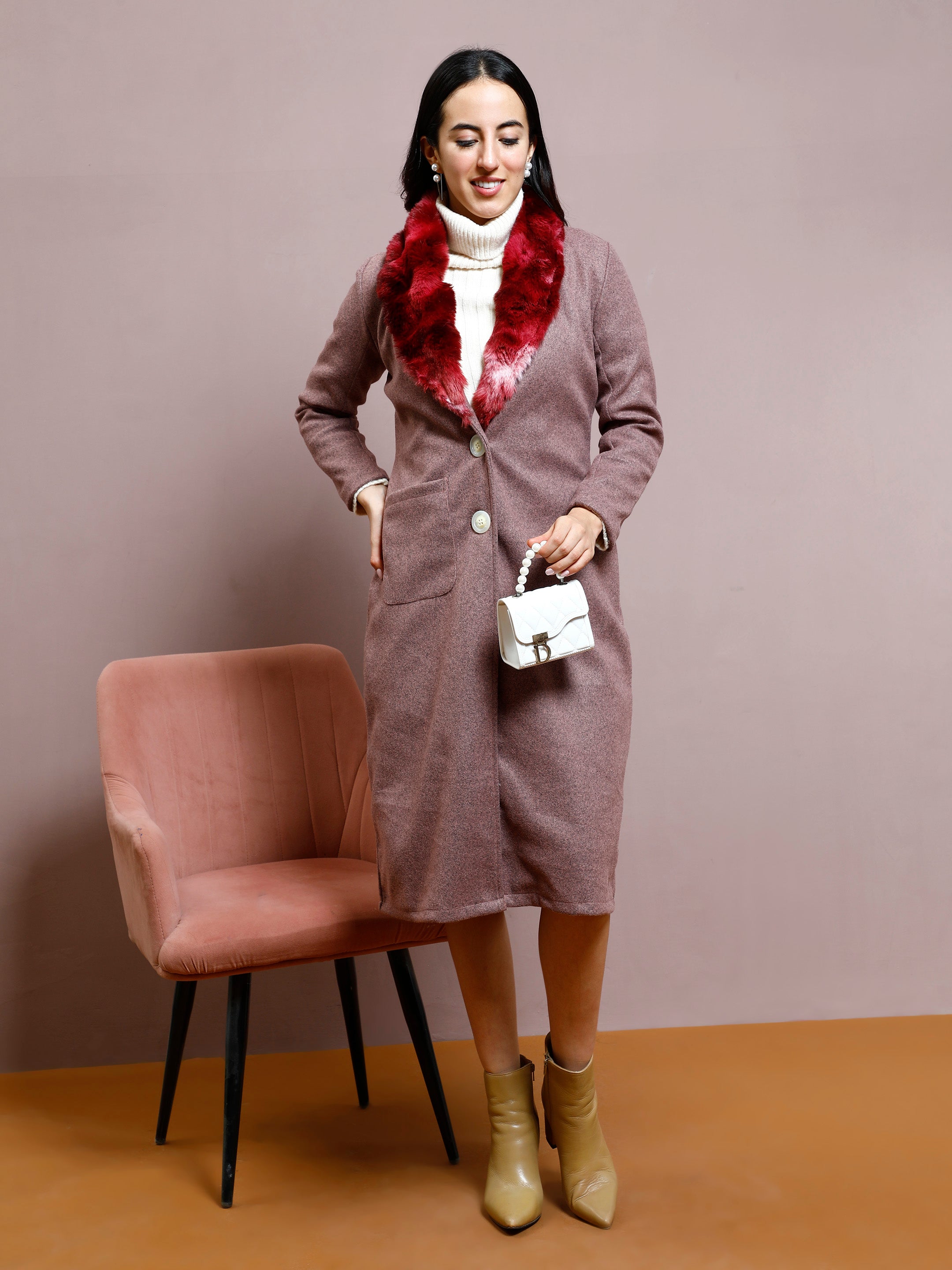 athena women single breasted overcoat 2