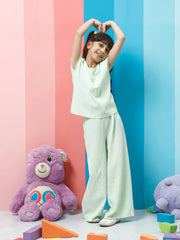 athena girl green self design co ords set