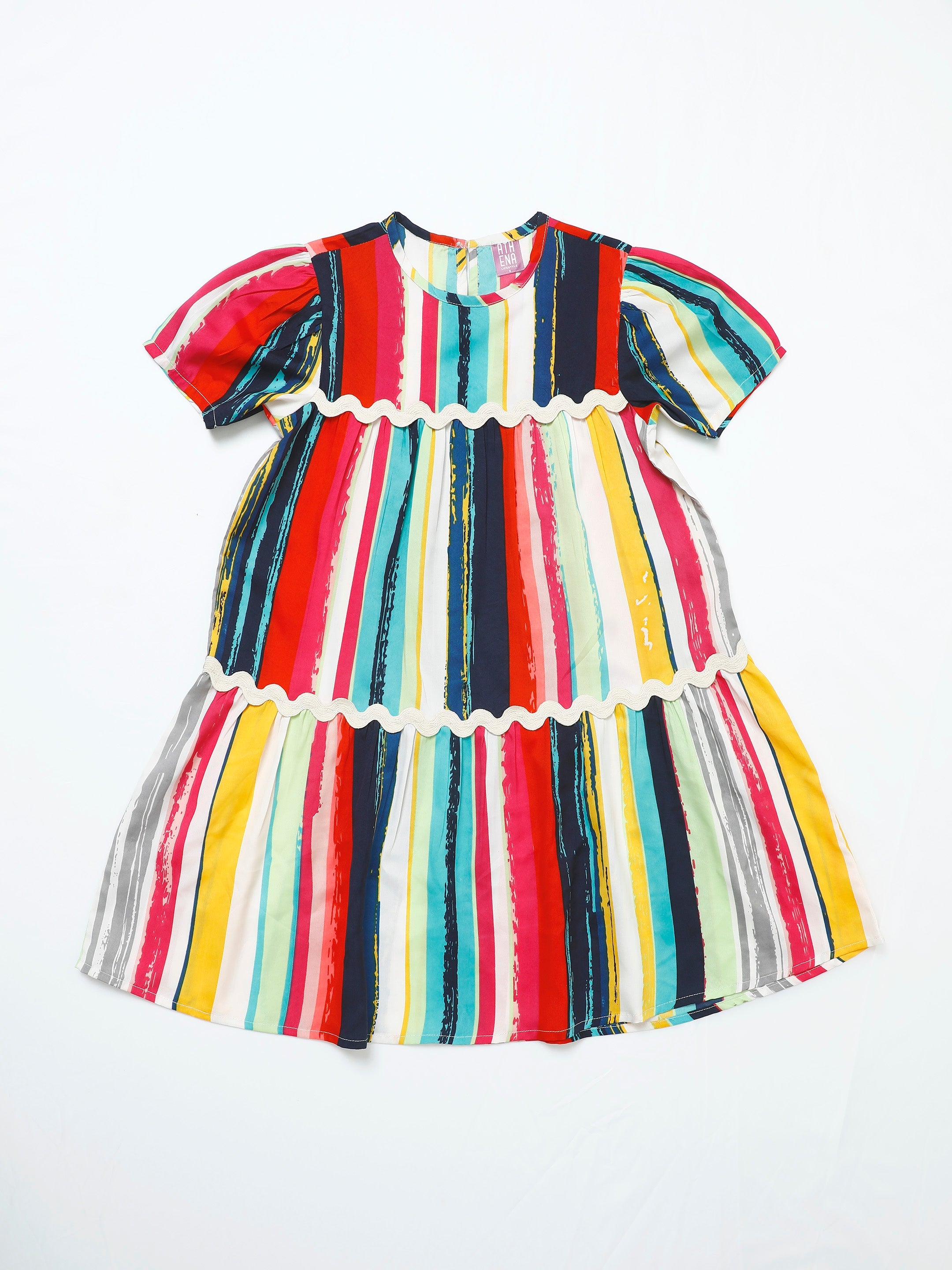 athena multicolor lace dress