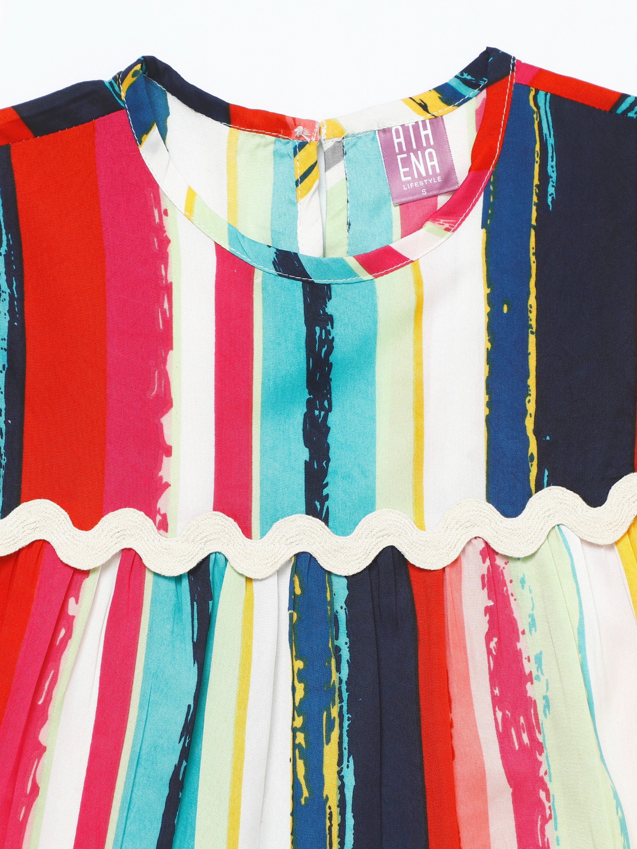 athena multicolor lace dress