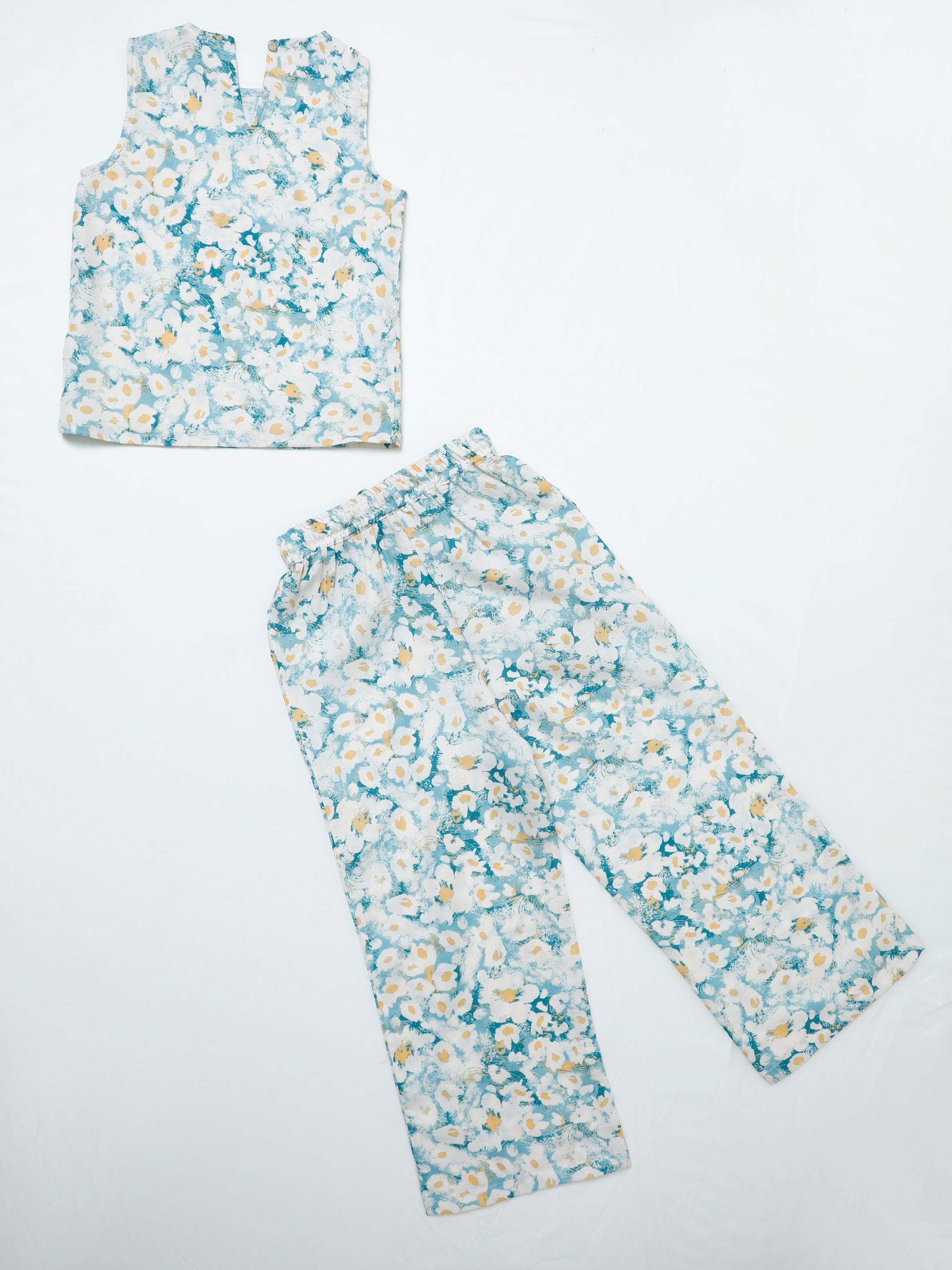 athena green printed linen co ords copy