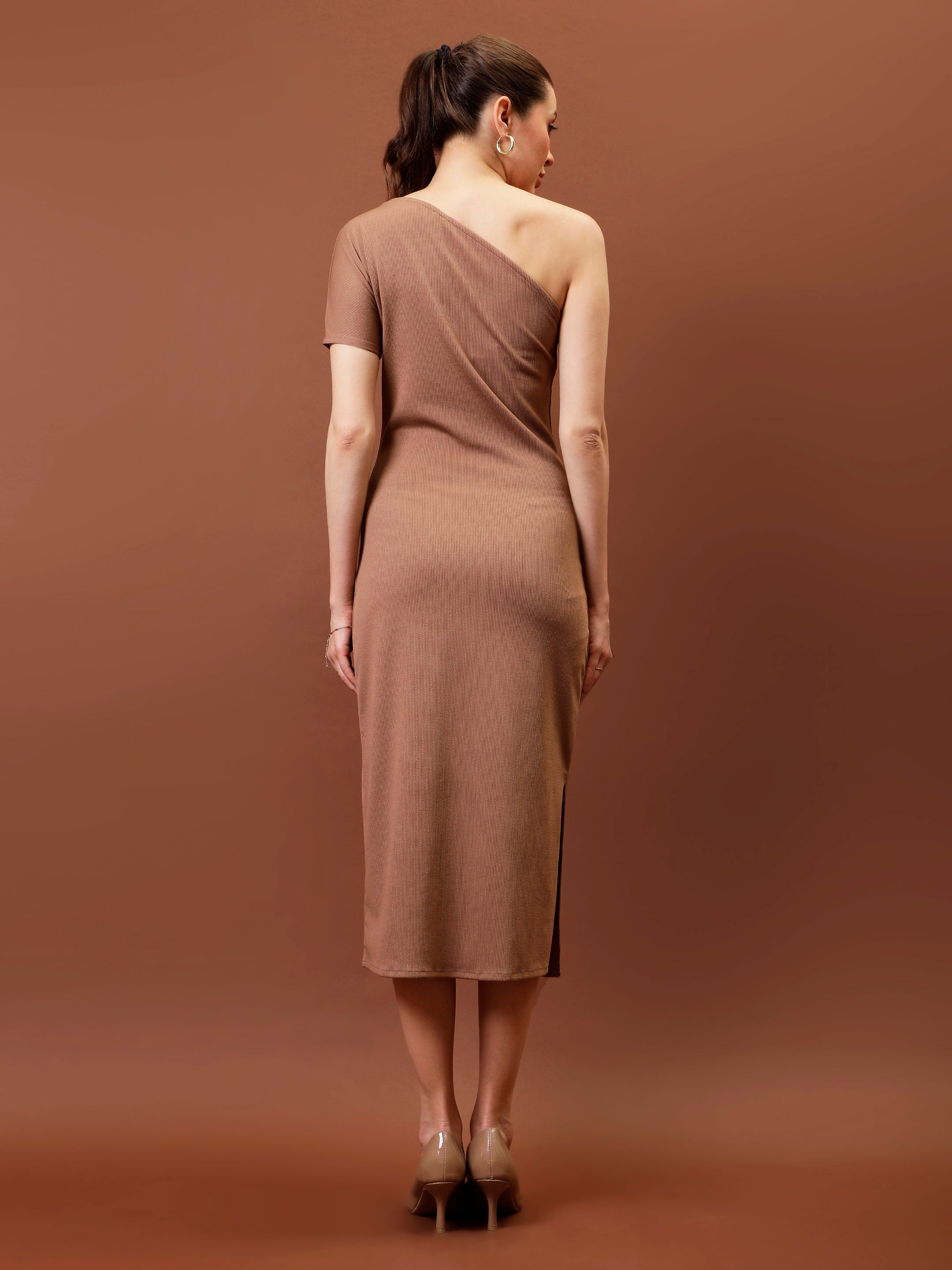 athena women one shoulder bodycon midi dress 1