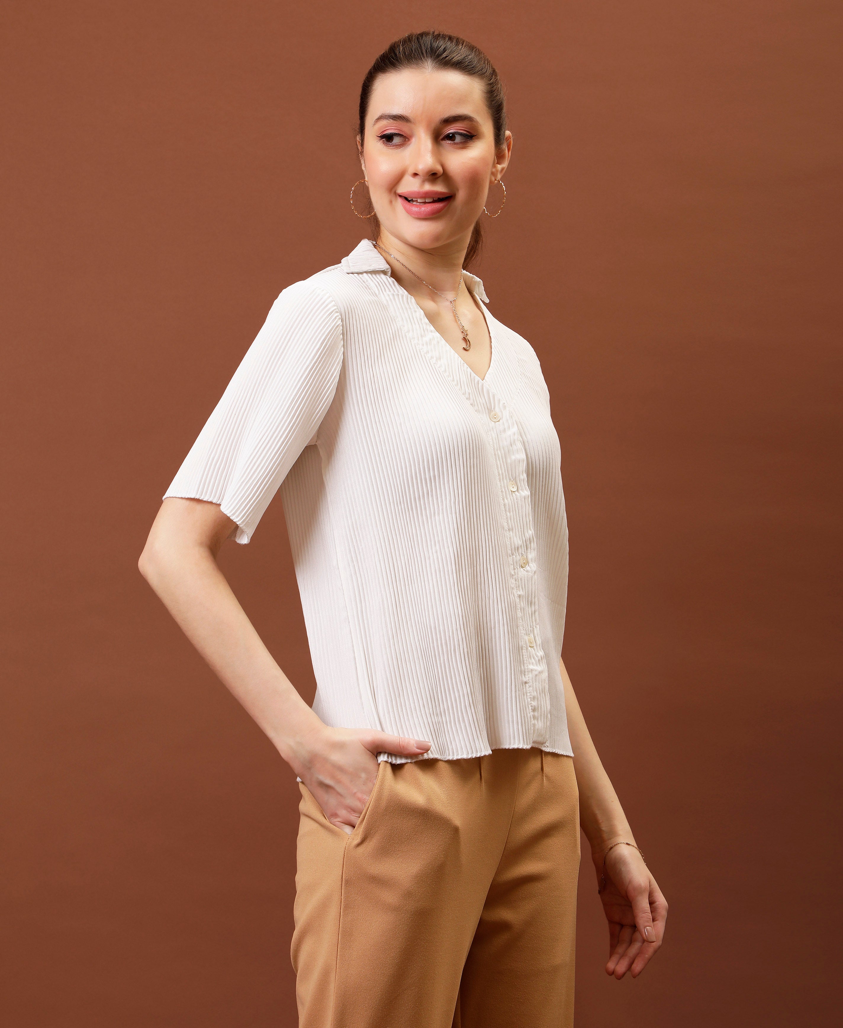athena immutable crepe shirt style top 2