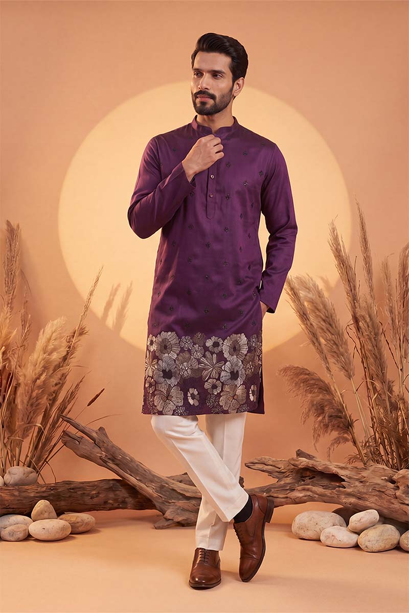 ethnic-bay-mens-violet-silk-blend-solid-embroidered-kurta-with-trousers-mkset2104