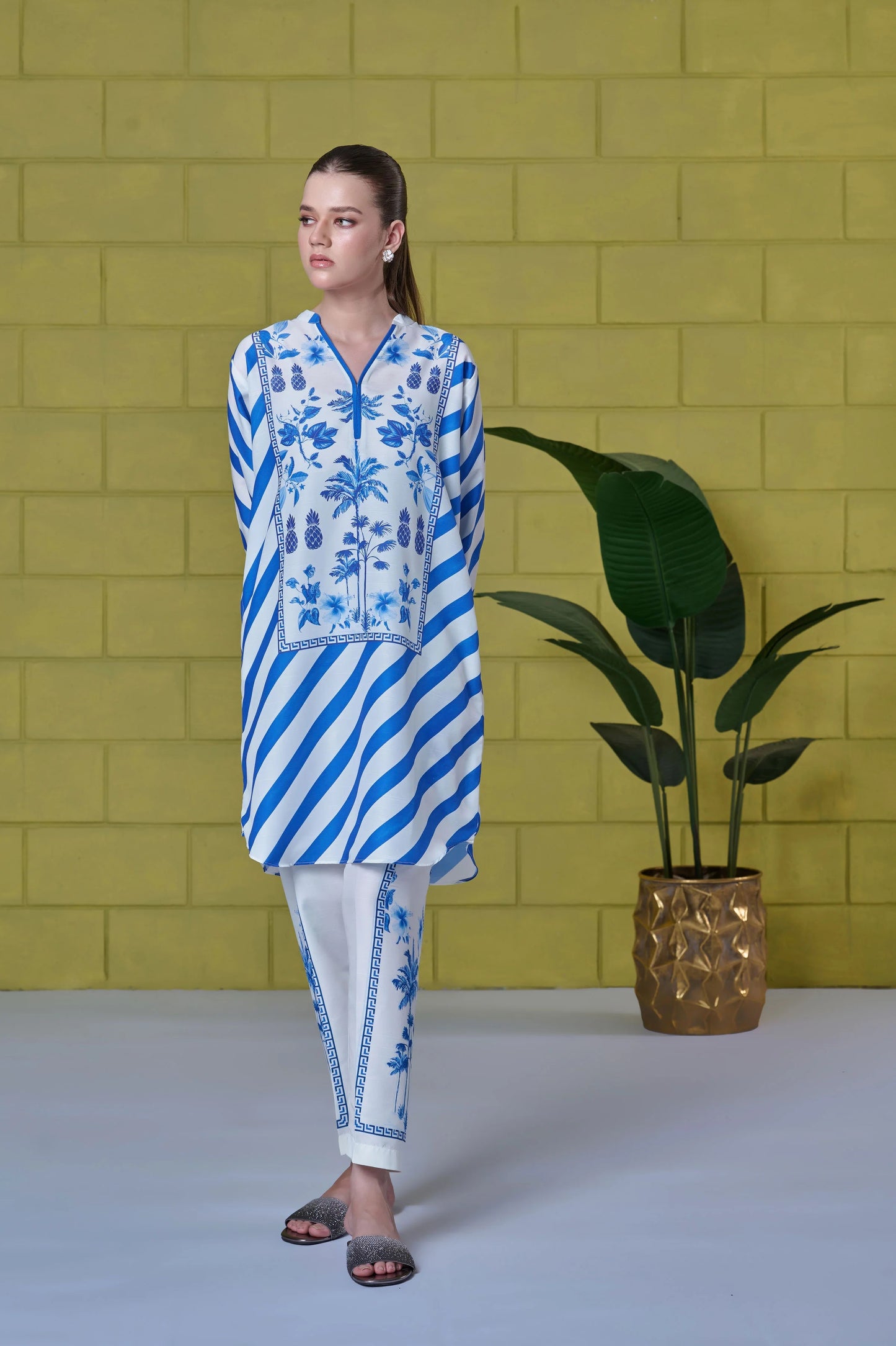Women's Blended Cotton Satin Co-Ords
