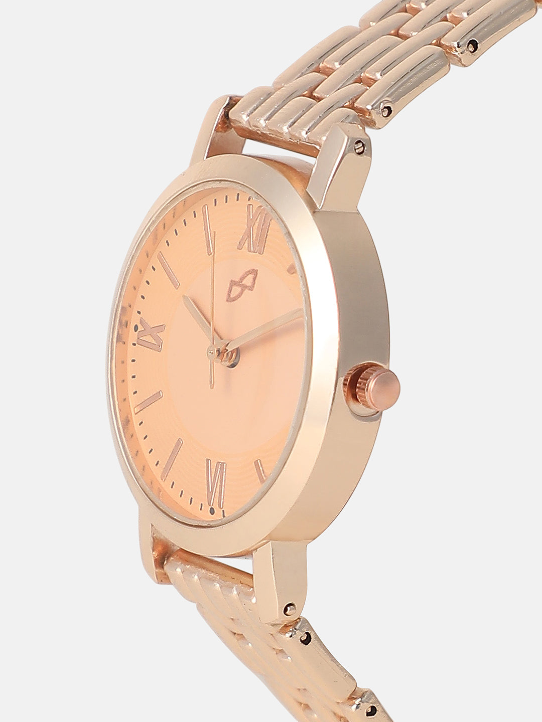 Gold Dial Watch for Women | Classic Bracelet Watch for Office & Formal