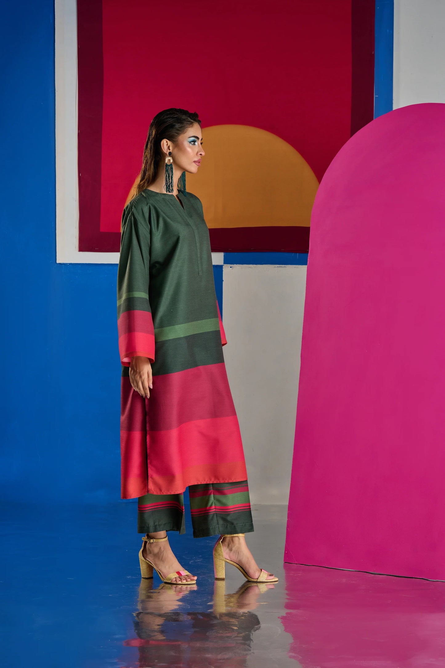 Women's Cotton Satin Blend Co-Ords