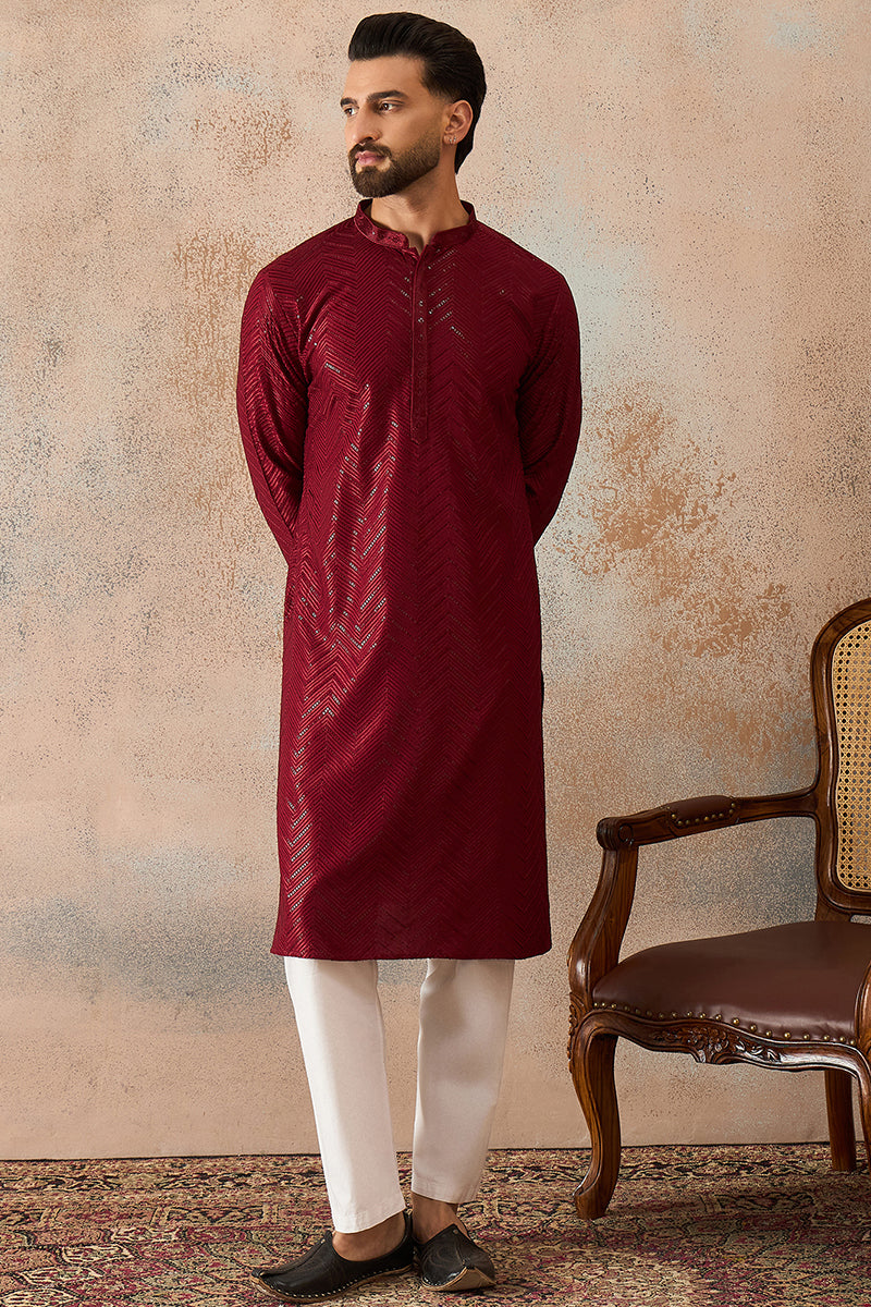ethnic-bay-maroon-rayon-embroidered-straight-kurta-with-trousers-mkset2188