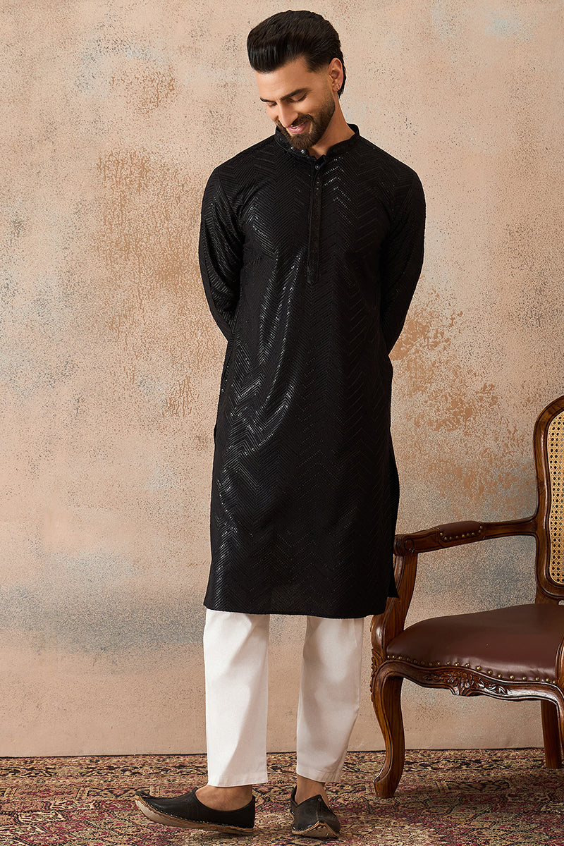 ethnic-bay-black-rayon-embroidered-straight-kurta-with-trousers-mkset2190