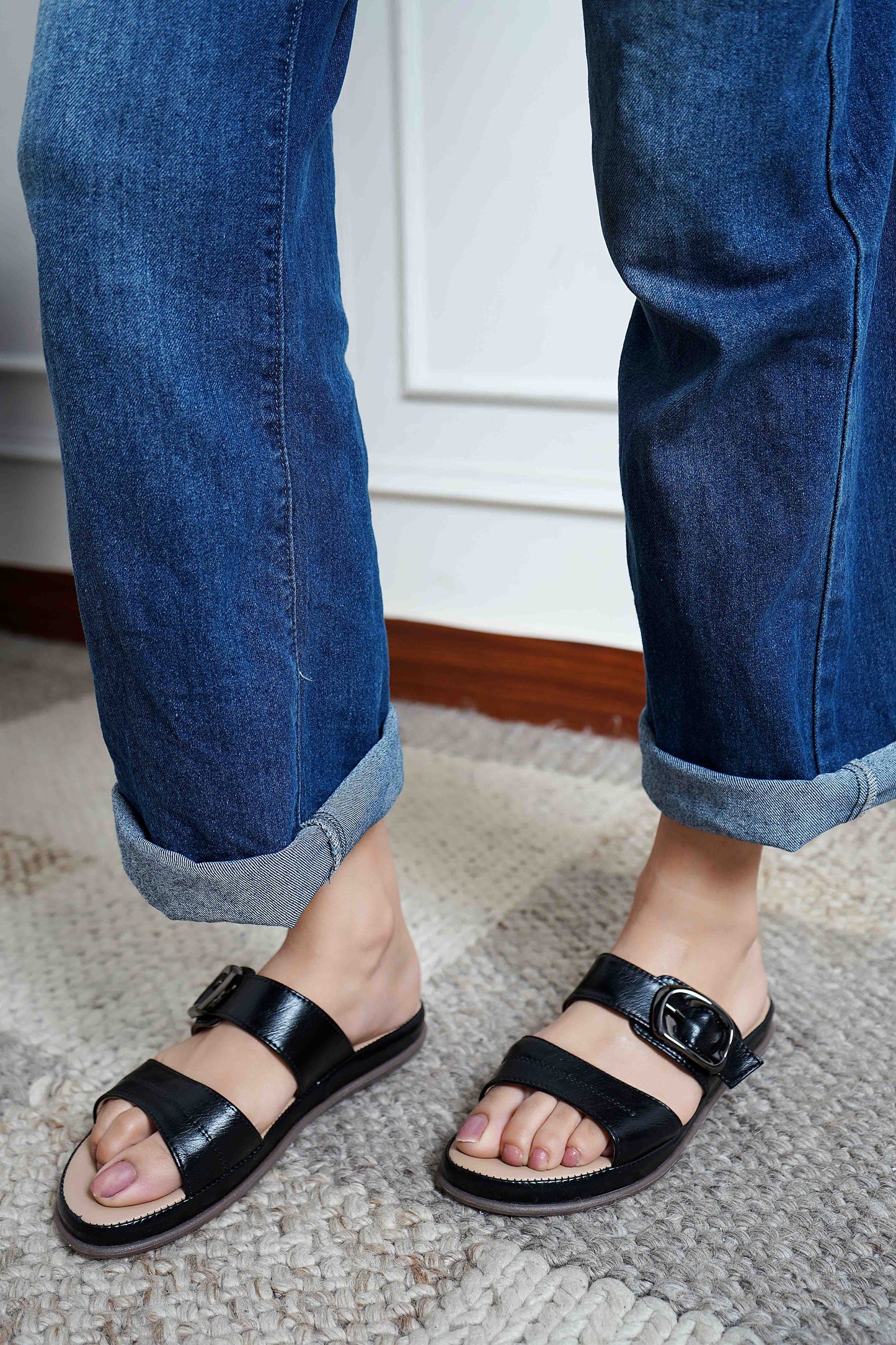 Black Casual Flats