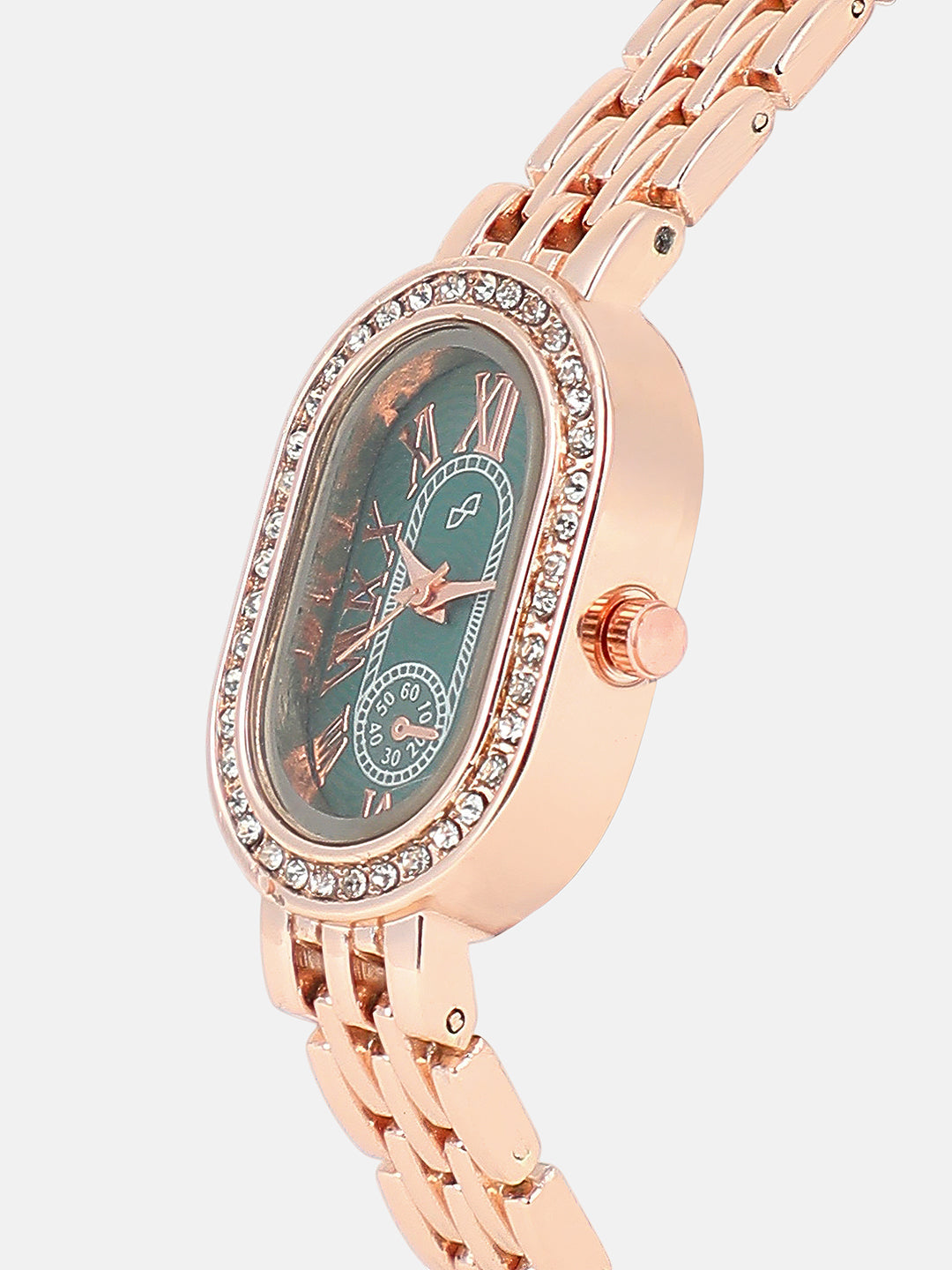 the embellished roman oval watch hswc6101