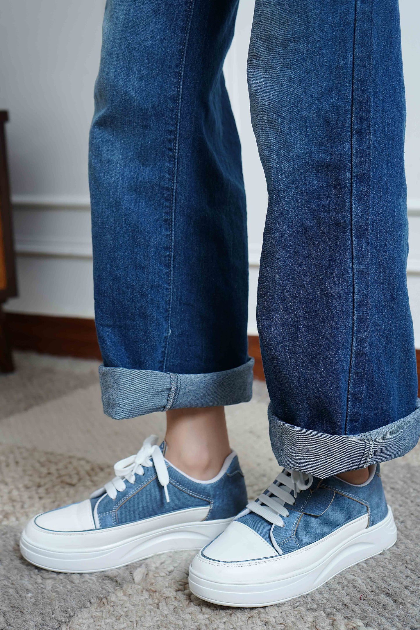 Blue Smart Casual  Shoes
