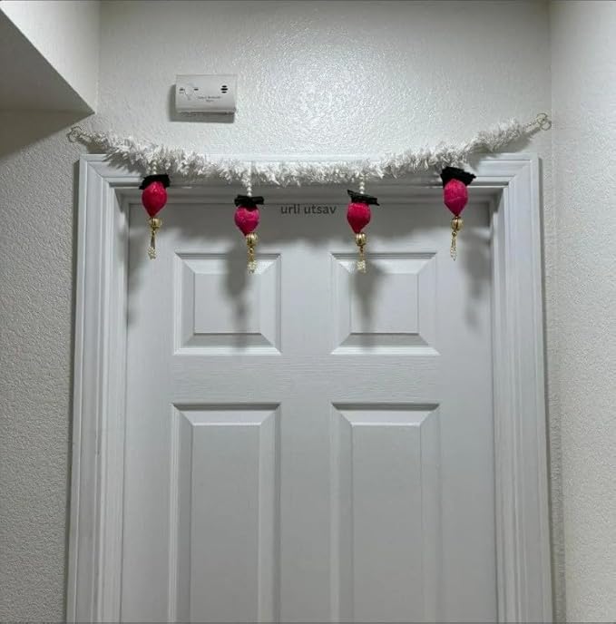 Jasmine & Lotus Bud Door Toran – Elegant Traditional Hanging for Festive & Home Décor (Pack of 1)