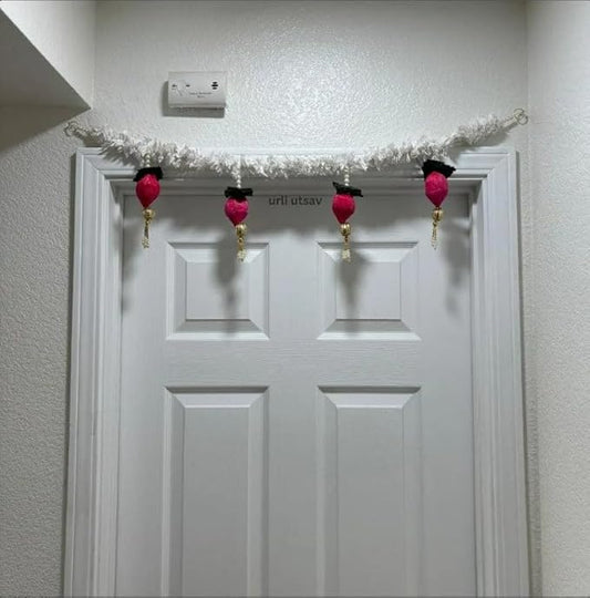 Jasmine & Lotus Bud Door Toran – Elegant Traditional Hanging for Festive & Home Décor (Pack of 1)