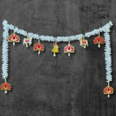 Cow & Lotus Toran Hanging for Home Decor,Office Decor|Diwali Decoration 1Pcs