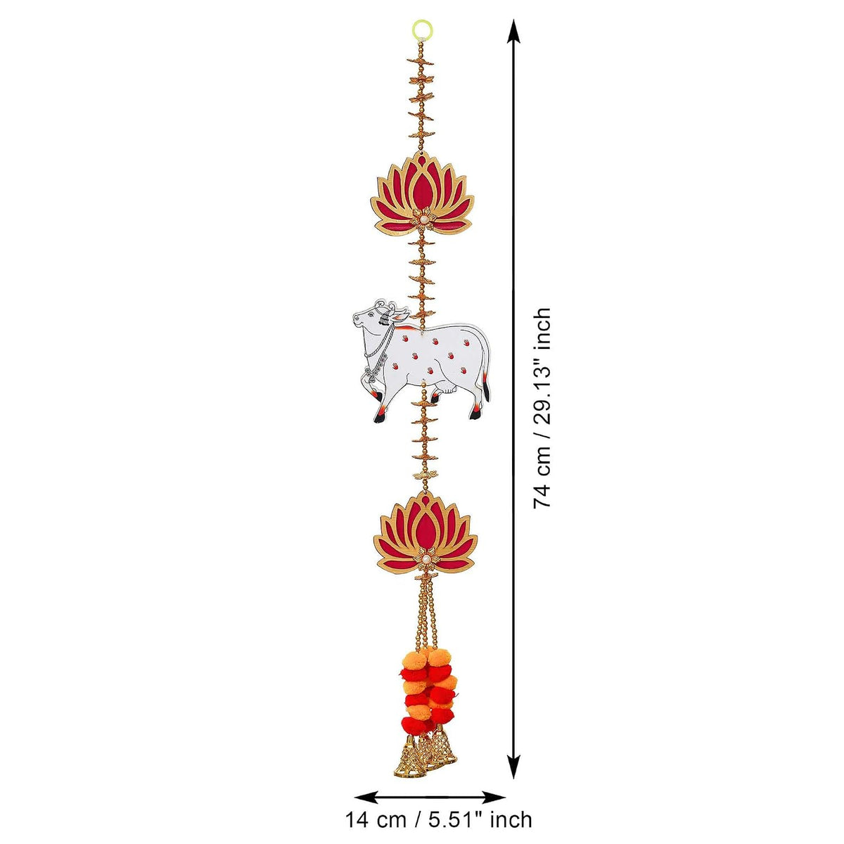 Lotus Cow Flowers Decorative Wall Hangings for Diwali Decoration (Pack of 10)