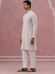 Viscose Rayon Traditional Embroidered Kurta Pyjama