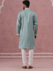 Mens Festive Cotton Blend Kurta Pyjama