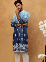 Printed Cotton Blend Kurta Pyjama Set