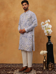 Printed Embroidered Kurta Pyjama Set