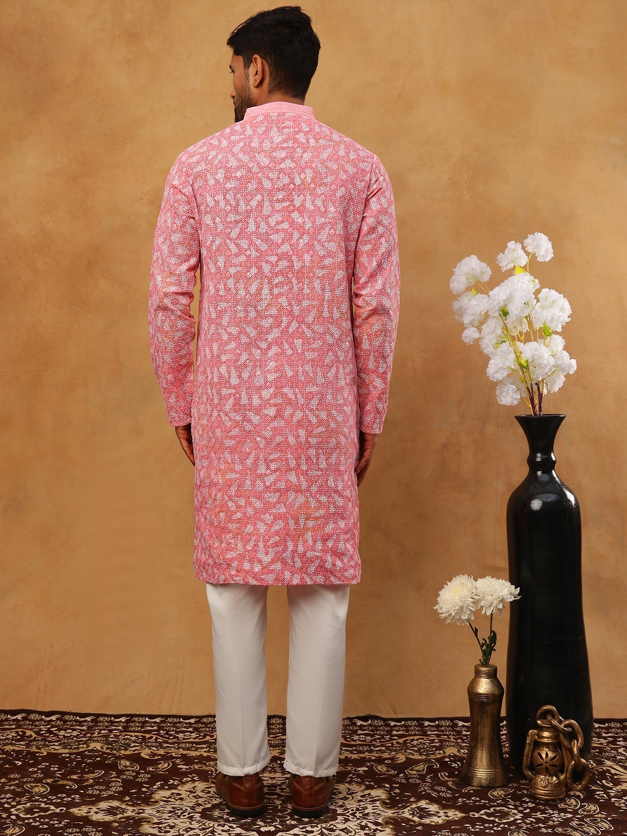 Printed Embroidered Kurta Pyjama Set