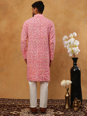 Printed Embroidered Kurta Pyjama Set