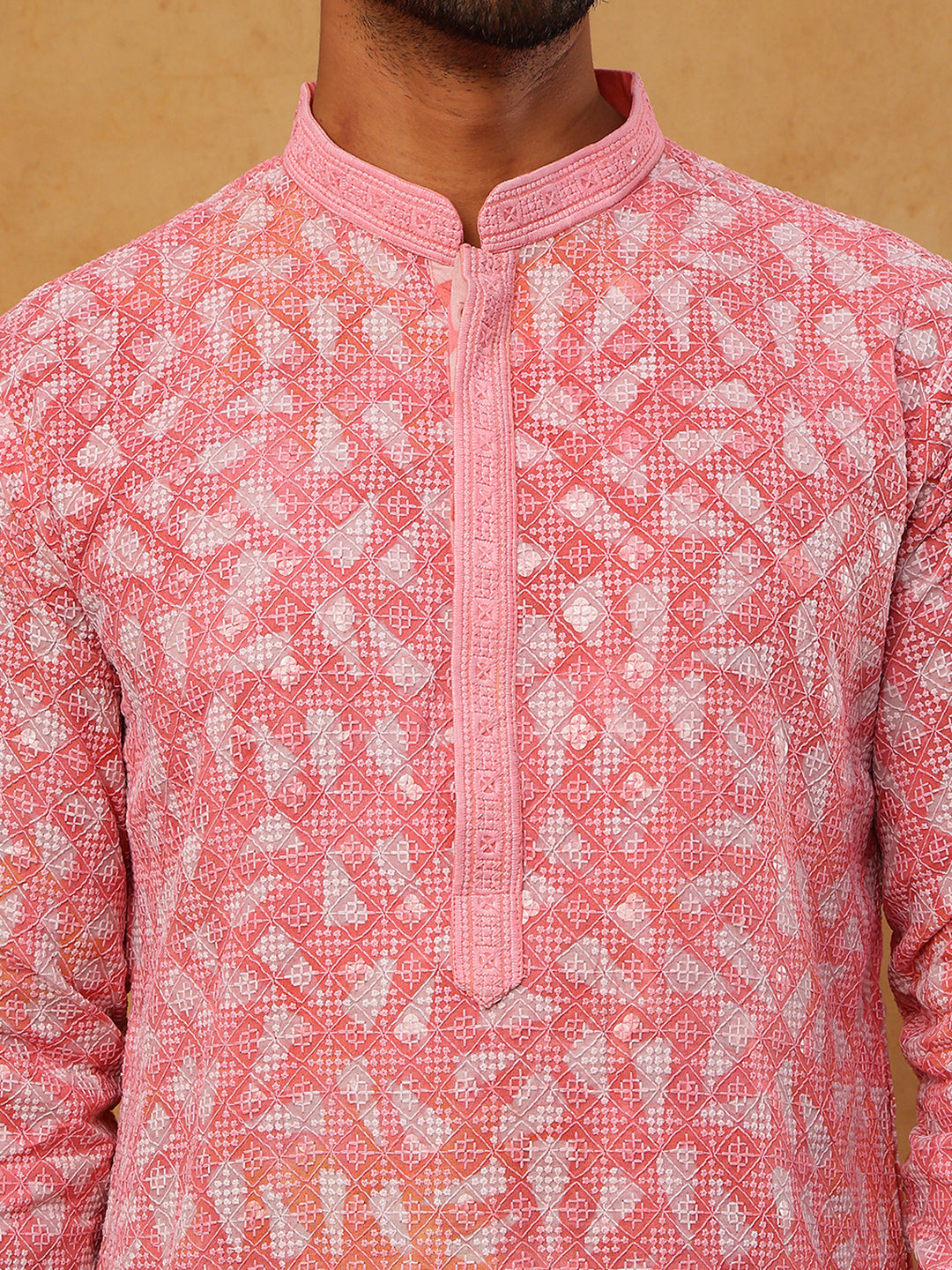 Printed Embroidered Kurta Pyjama Set