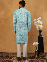 Printed Embroidered Kurta Pyjama Set