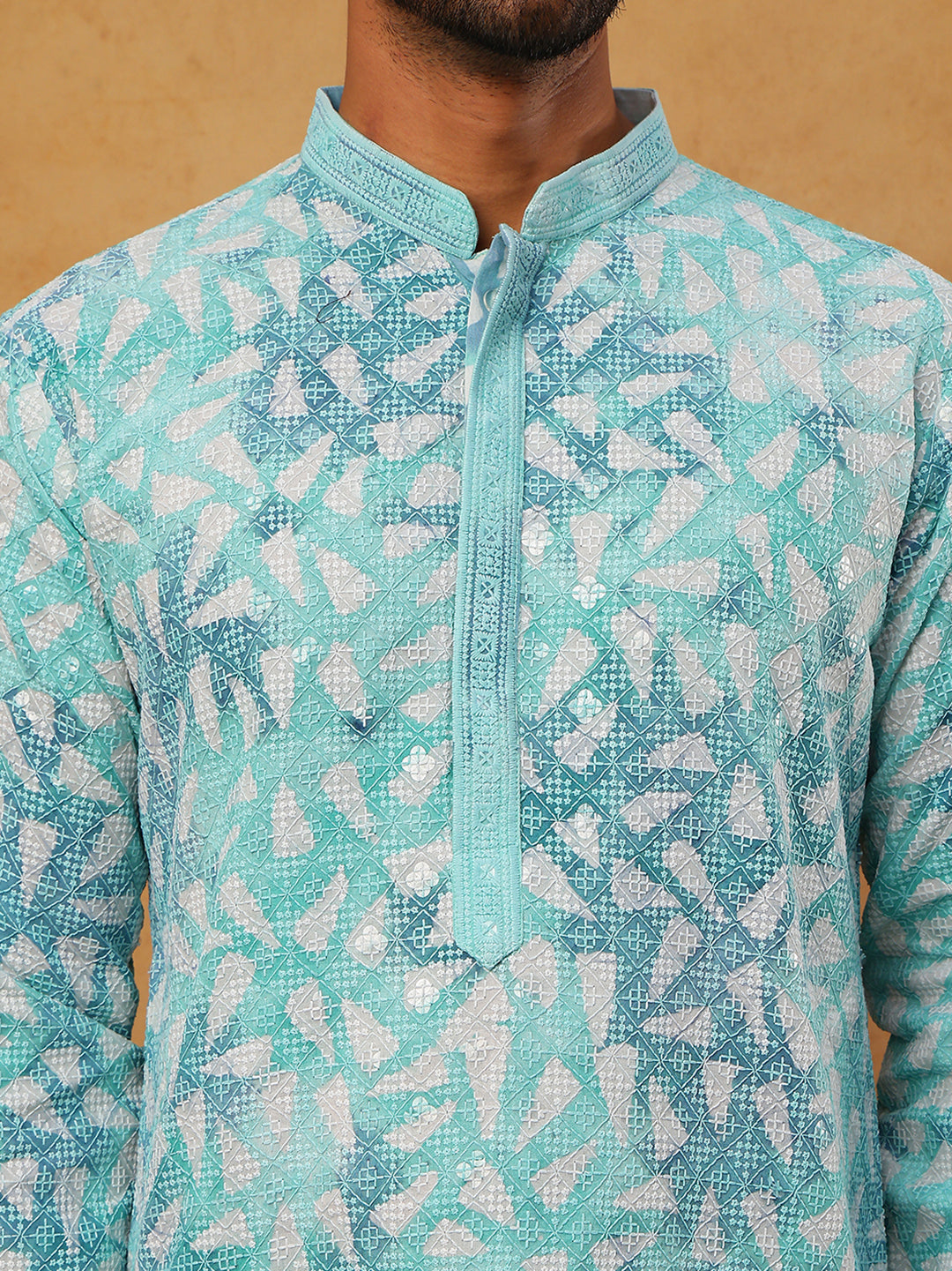 Printed Embroidered Kurta Pyjama Set