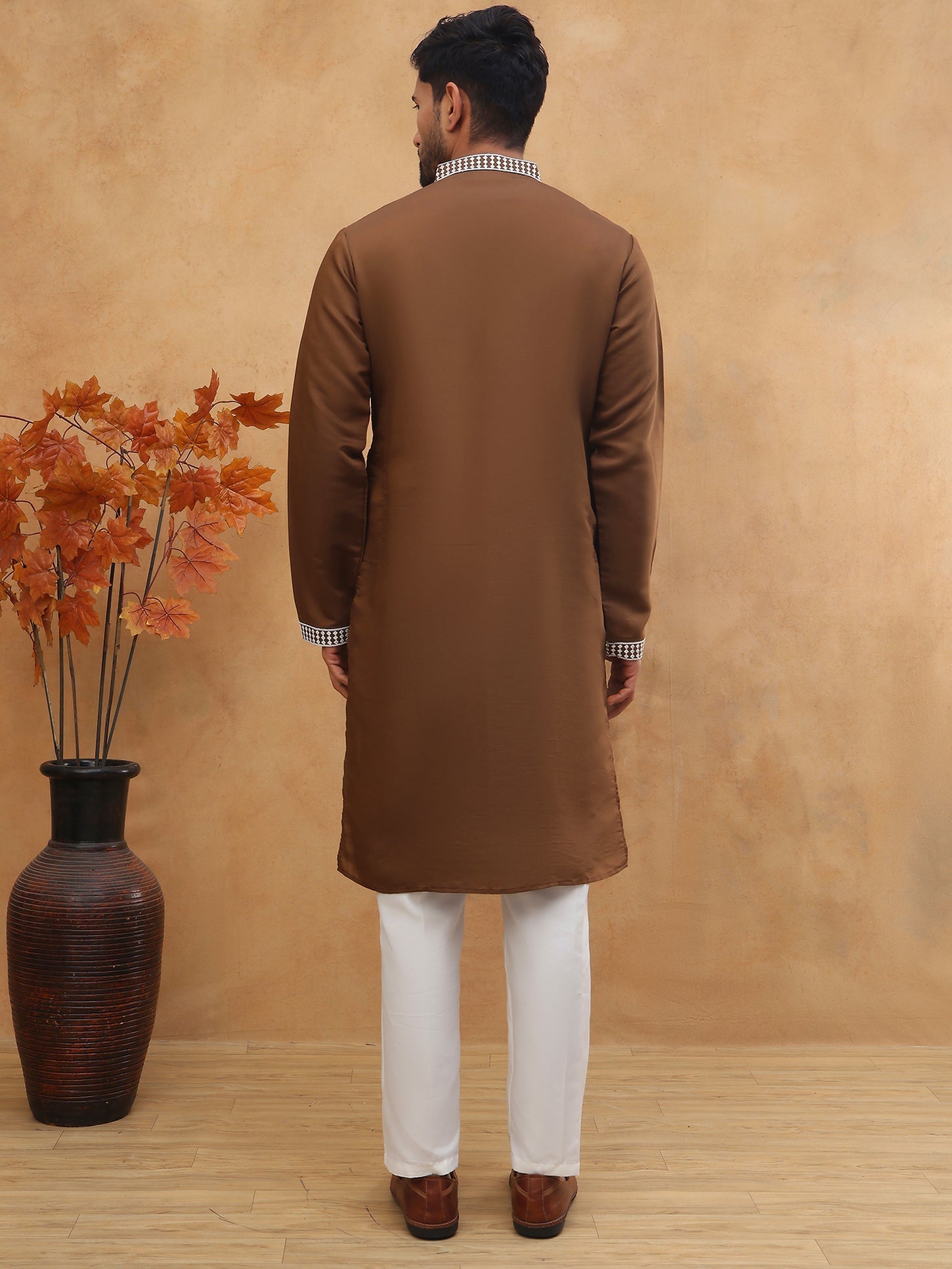 Men Ethnic Embroidered Kurta Pyjama Set